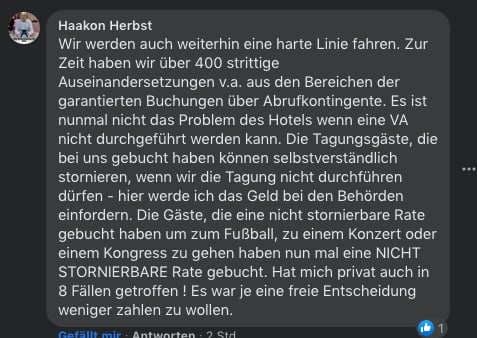 Haakon Herbst: Harte Linie!
