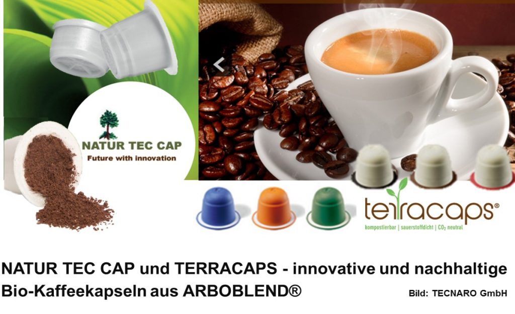 NATUR TEC CAP und TERRACAPS - innovative und nachhaltige Bio-Kaffeekapseln aus Arboblend